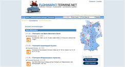 Desktop Screenshot of flohmarkt-termine.net