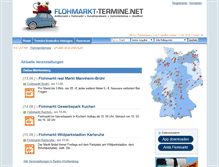 Tablet Screenshot of flohmarkt-termine.net